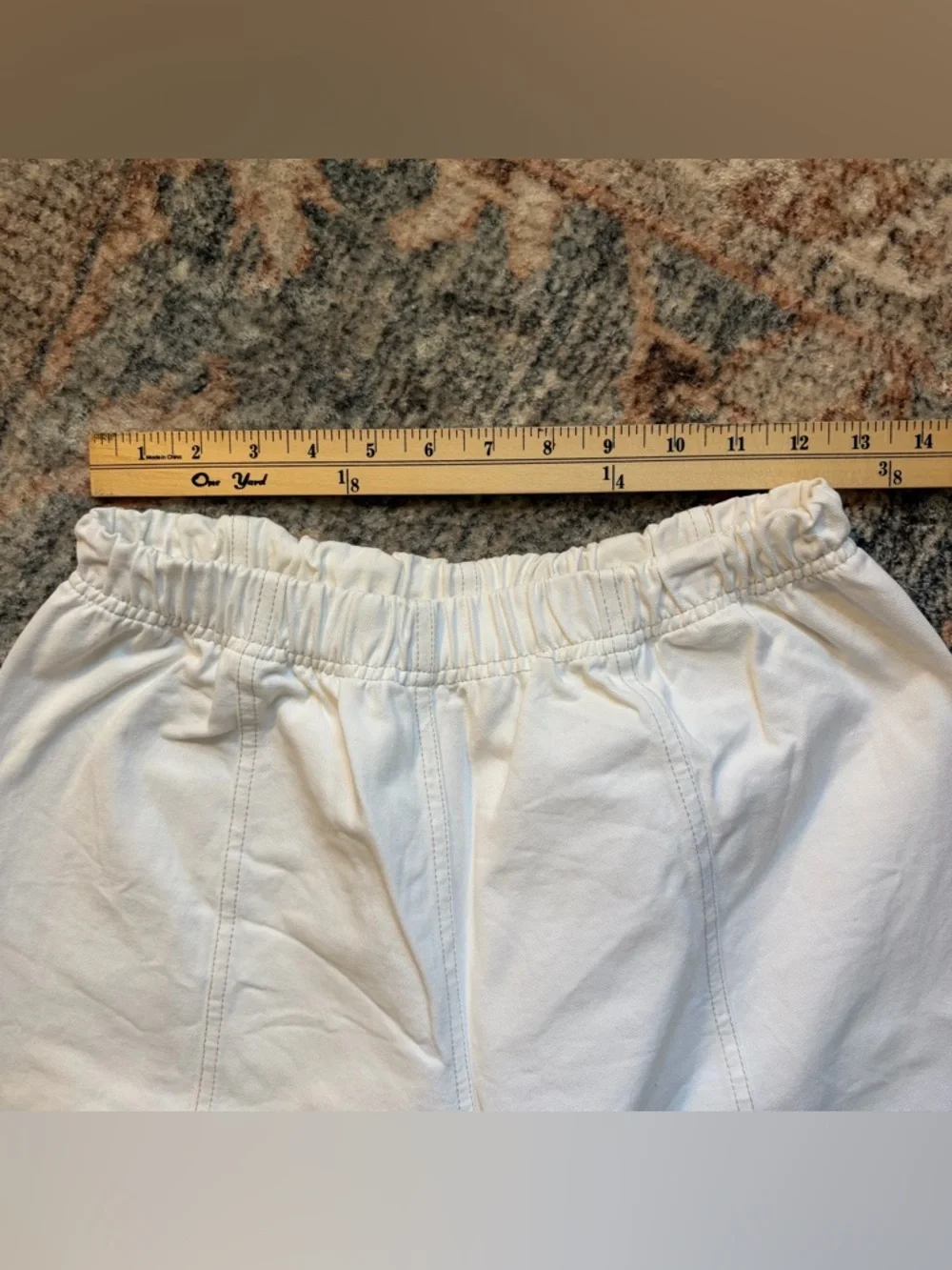 verity & daughters Janus Pant in white/ivory size small barrel